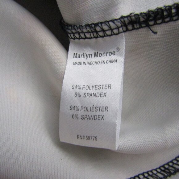 Marilyn Monroe Floral Mini Skirt Large Black Romantic Girly Flounce - Picture 10 of 10